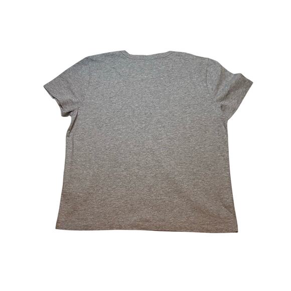 NWT Women’s Cotton Crewneck Tee Heather Ash Grey Size M Casual Basic Top - Picture 7 of 9